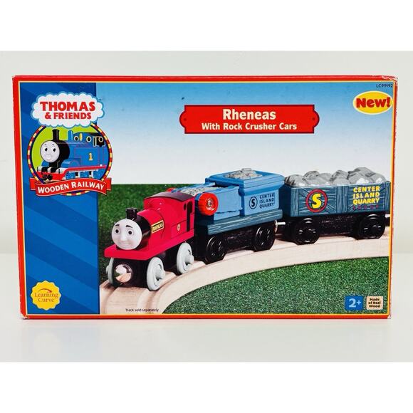 Rheneas with Rock Crusher Cars Thomas & Friends Wooden Railway LC99192 - Picture 1 of 7